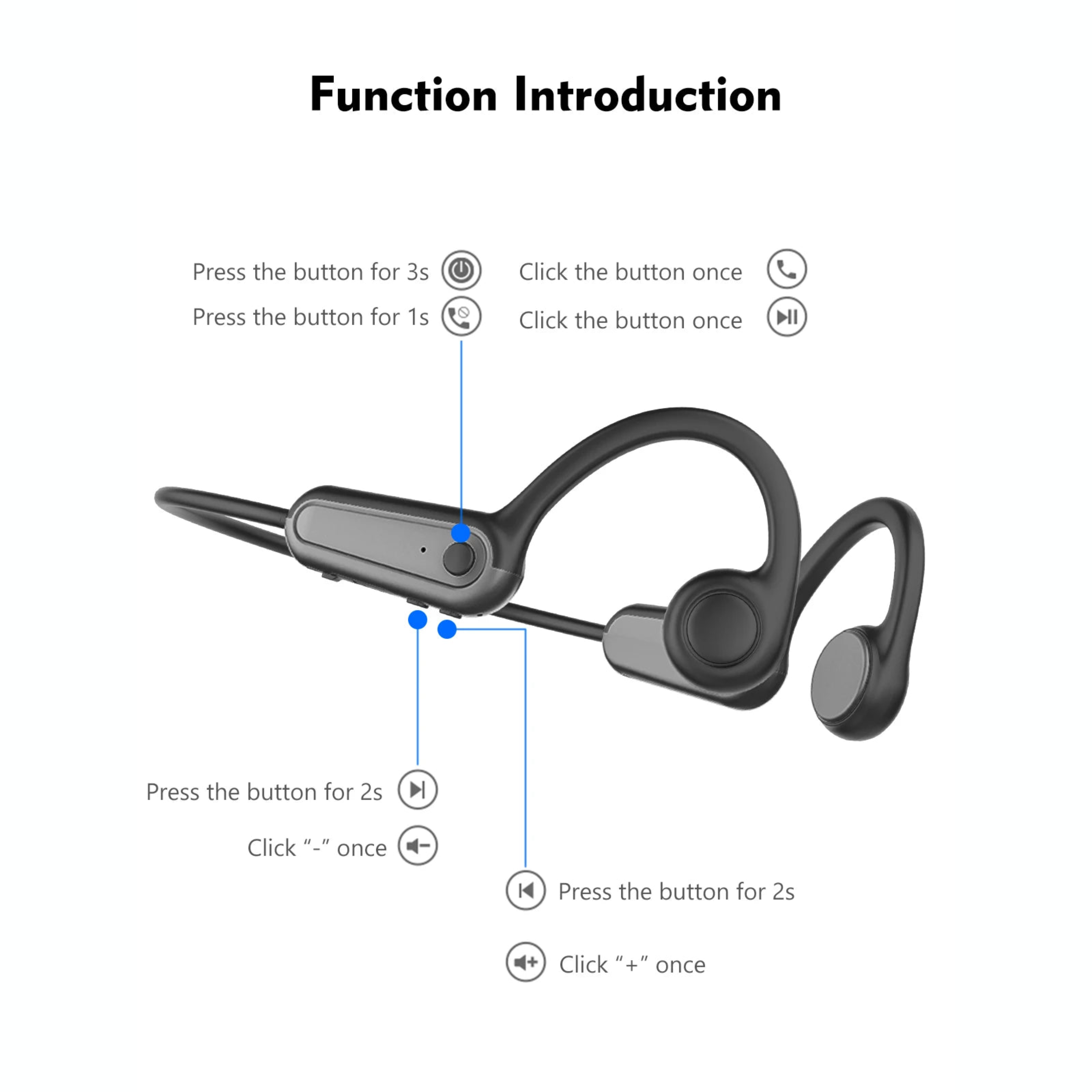 B8 Bone Conduction Headphones