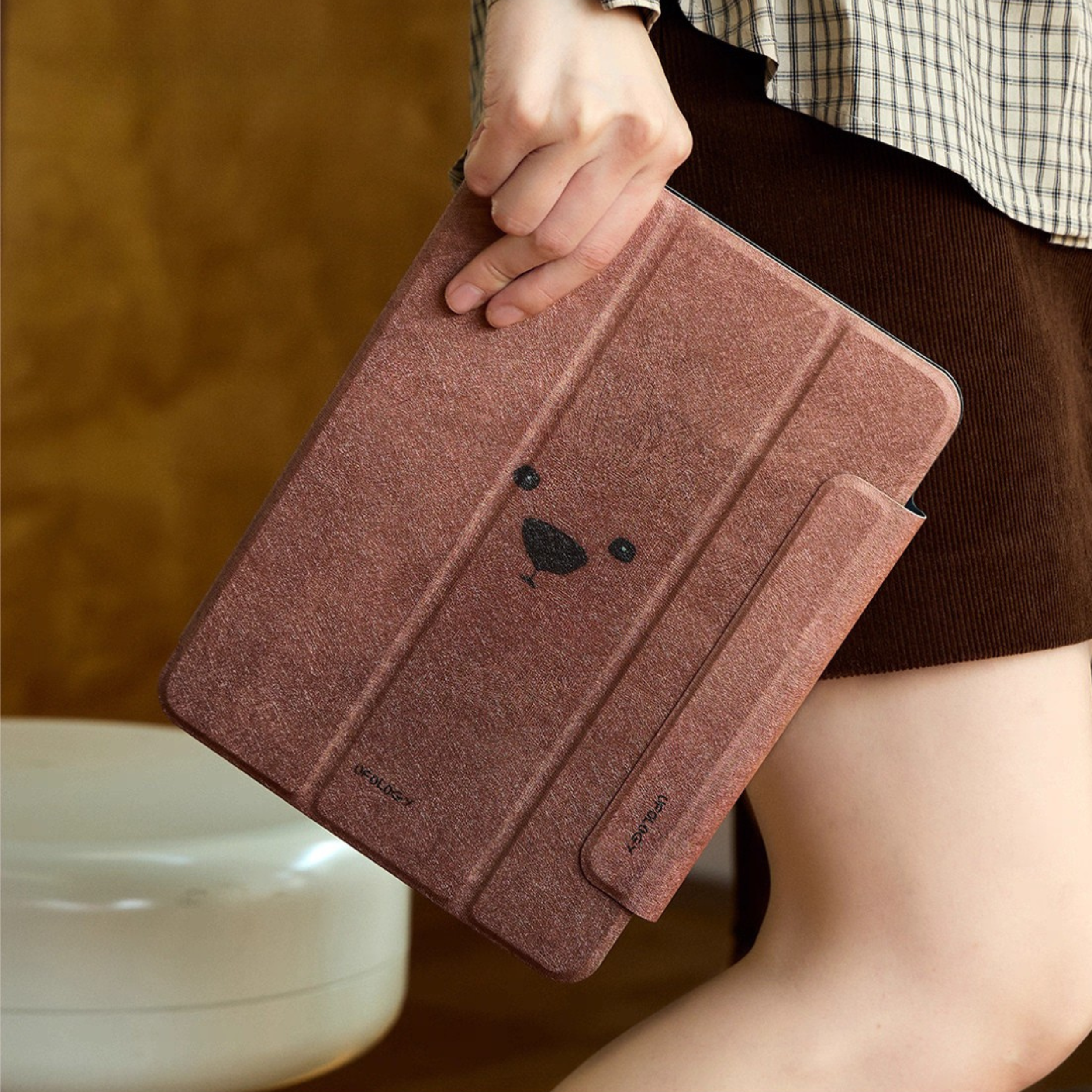 Bear Head Detachable iPad Folio Case