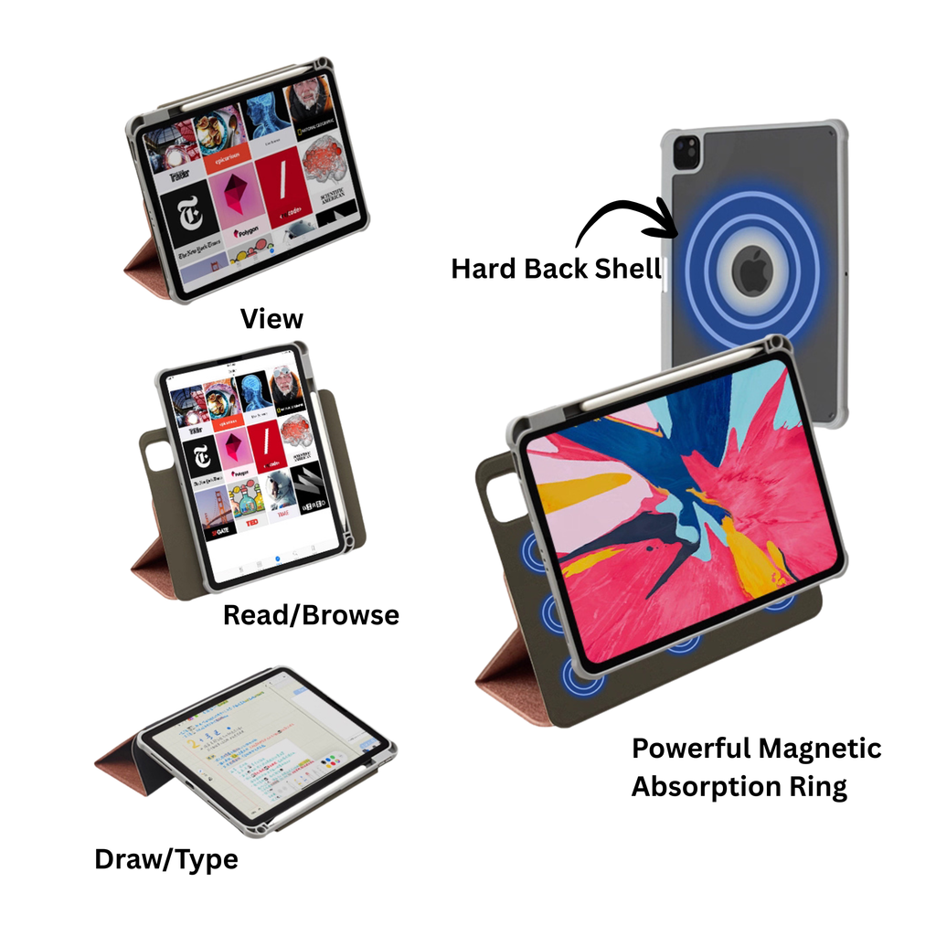 Bear Head Detachable iPad Folio Case