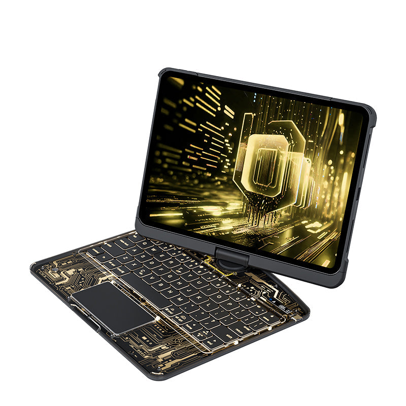 Transparent 360° iPad Keyboard Case