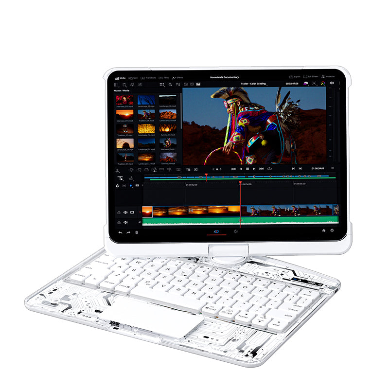 Transparent 360° iPad Keyboard Case